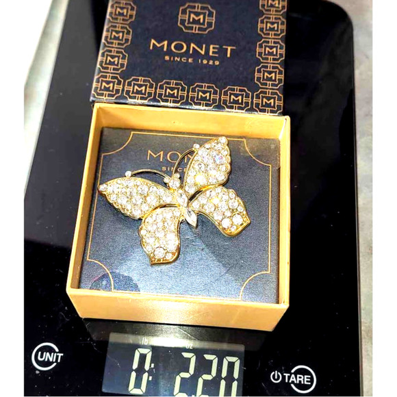 Monet Butterfly Brooch - Picture 7 of 7